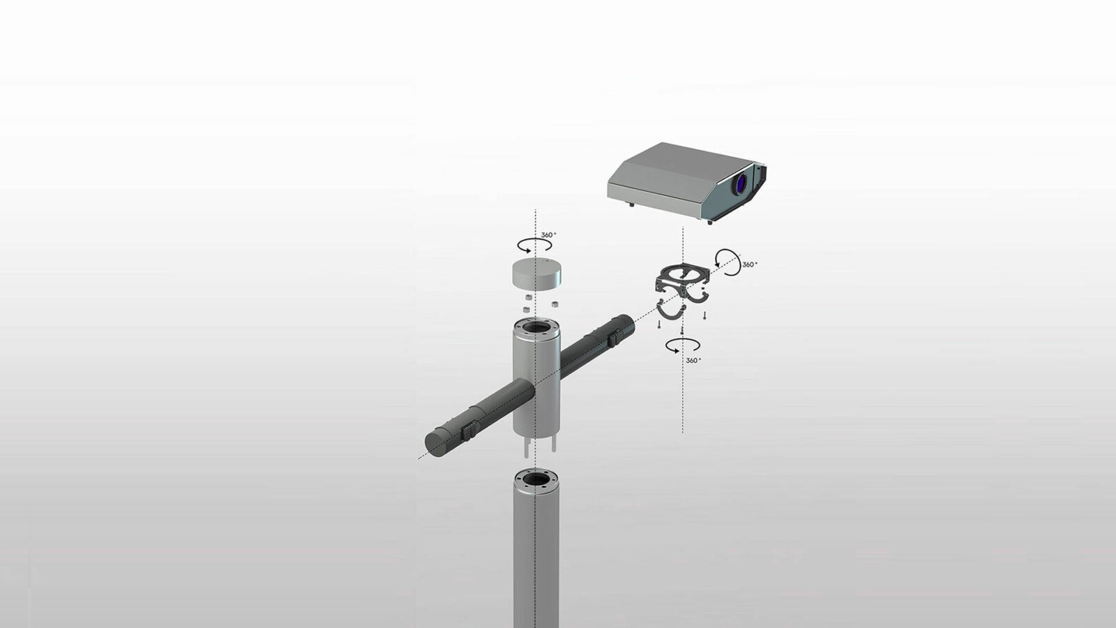 Urban Pole compared with a traditional projector set-up